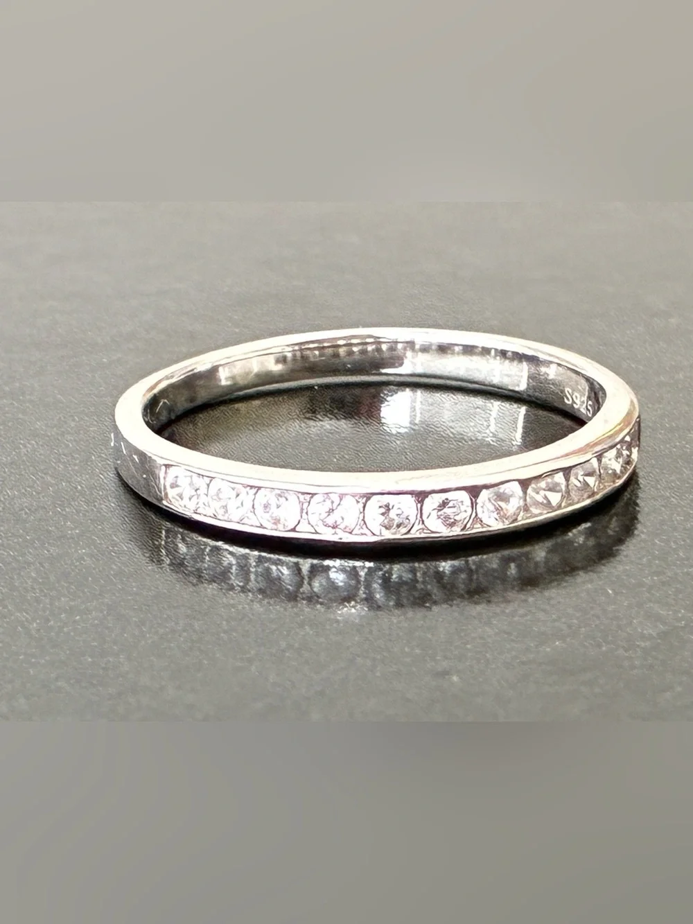 925 Sterling Silver stacking Ring Sz 8